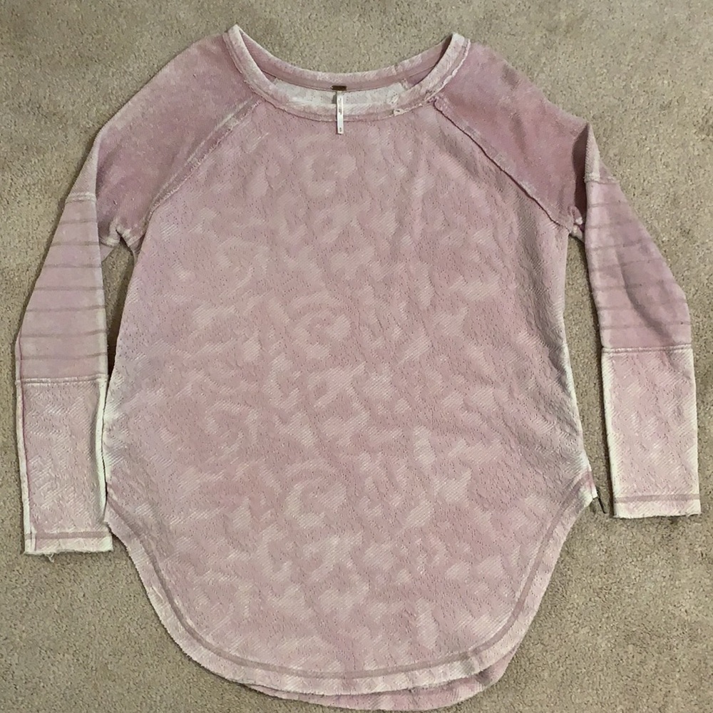 Sweater-dusty pink; Free People brand.